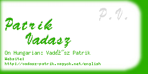 patrik vadasz business card